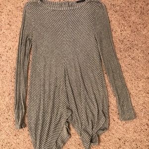 Button Down Back Long Sleeve